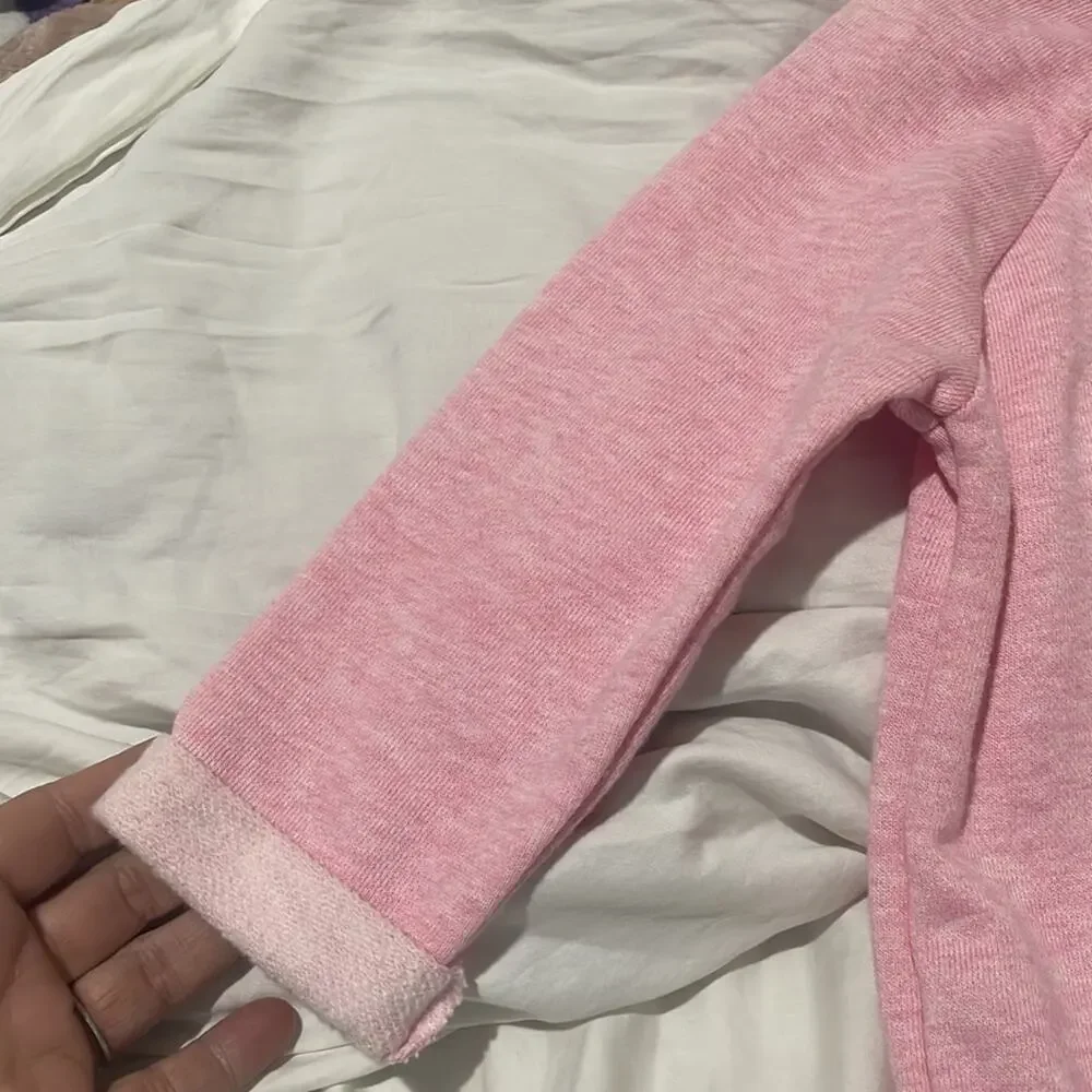 Gymboree medium 7/8 pink sweatshirt dress pockets mini 3/4 sleeves nwt perfect
